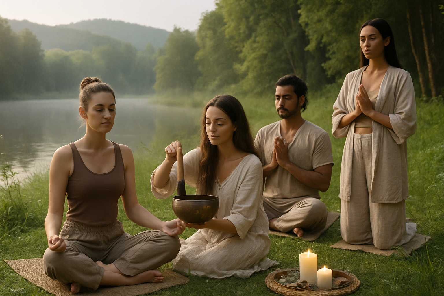 Ritual de bienestar integral en entorno natural