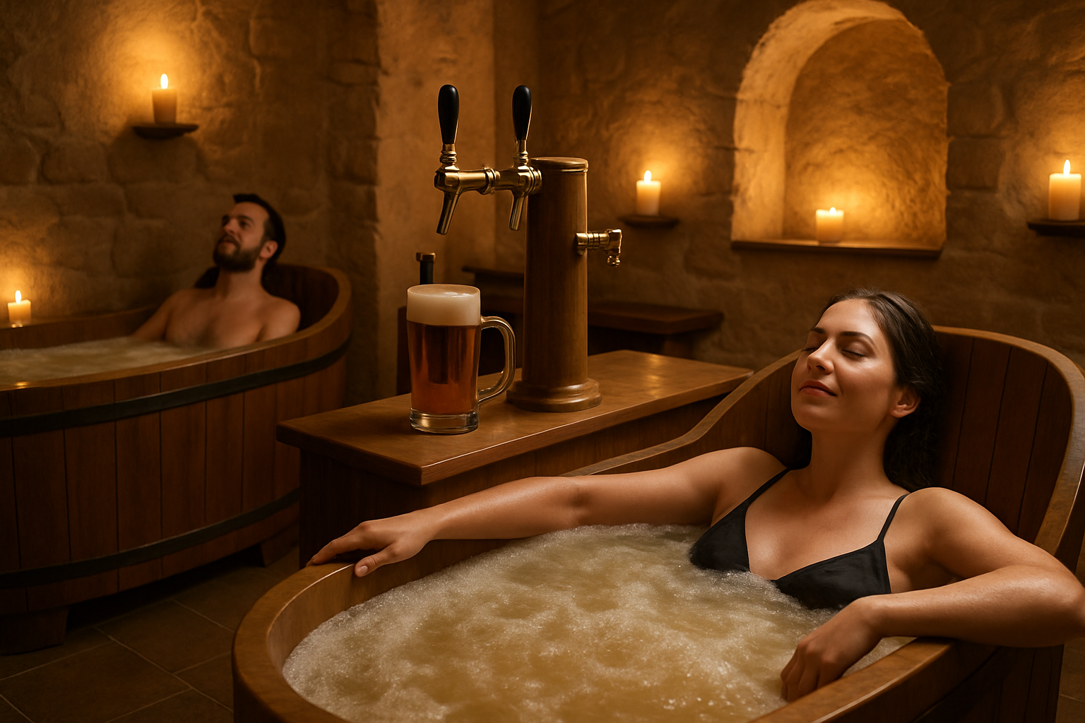 Circuito de Beer Spa relajante